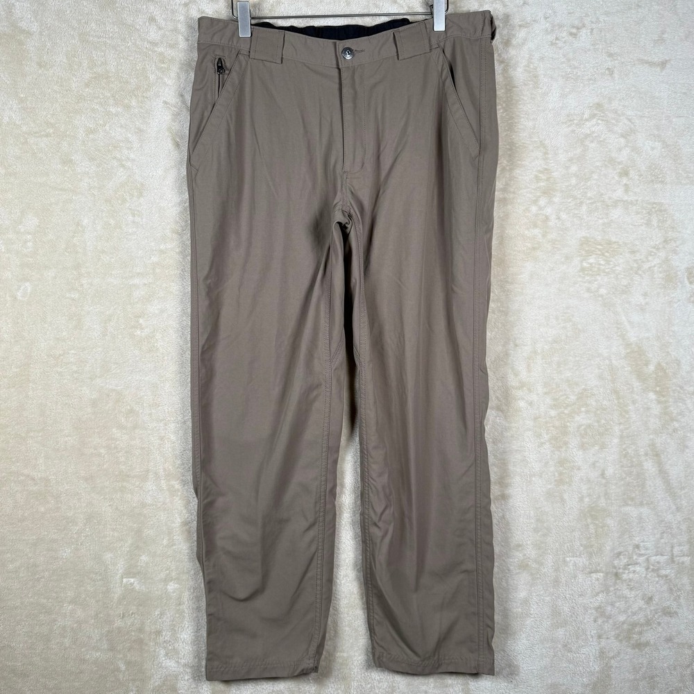 Duluth Trading Co. Nylon Pants Women's Large L 30 Beige Hiking Outdoor Casual